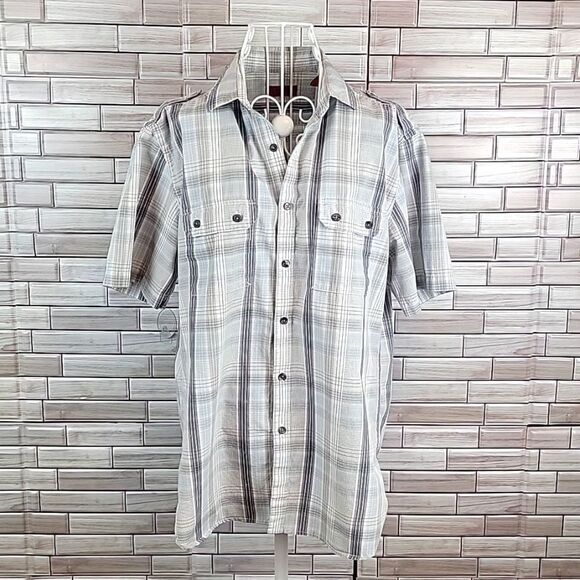 Alfani short sleeved button down shirt Size M - Picture 1 of 11